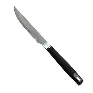 FACA EASY GRILL PARA CHURRASCO EM ACO INOX 1,5MM COM CABO EM PLASTICO A37,6CM COR PRETO