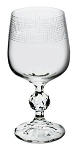 JOGO 6 TCS CRISTAL ECOL V.TINTO 230ML KLAUDIE DECORADA
