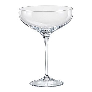 JOGO DE 6 TACAS PARA COQUETEL MEGAN EM CRISTAL ECOLOGICO 290ML A17,5CM