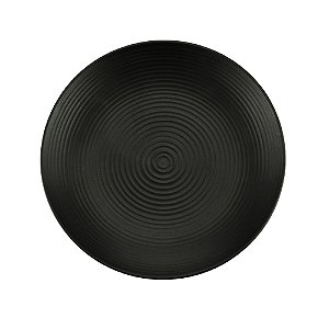 CJ 2 PRATOS PORCELANA PRETO 19cm