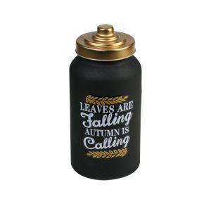 POTE DECORATIVO VIDRO C/TAMPA METAL PRETO/DOURADO 1,3l
