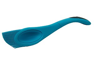COLHER/PINCEL DE SILICONE 17,5CM - AZUL