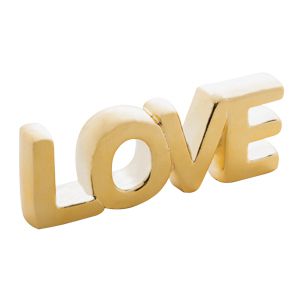 LETRAS DECORATIVAS CERÂMICA LOVE CAPSLOCK SLIN 19,5x3x7,5cm