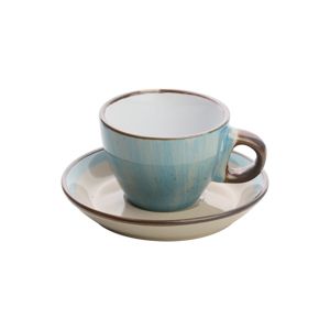 CJ 4 XÍCARAS PORCELANA P/CAFÉ C/PIRES AZUL 100ml