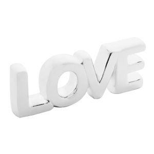 LETRAS DECORATIVAS CERÂMICA LOVE CAPSLOCK SLIN 19,5x3x7,5cm
