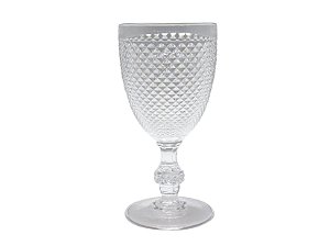 TAÇA PARA ÁGUA BICO DE JACA EM ACRILICO 410ML TRANSPARENTE