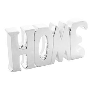 LETRAS DECORATIVAS CERÂMICA HOME CAPSLOCK 18,5x3,5x9cm