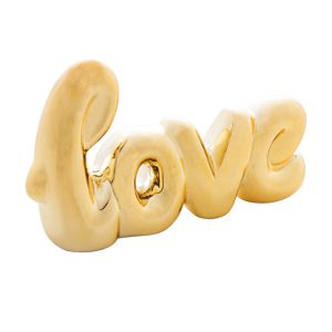 LETRAS DECORATIVAS CERÂMICA LOVE HAND WRITING 12,5x1,5x8cm