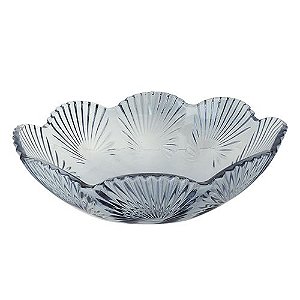 CENTRO MESA LIRICA CRISTAL ECOLOGICO D33XA10,5CM COR AZUL