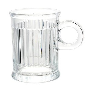JOGO DE 6 XICARAS PARA CAFE COFFEE TIME EM CRISTAL 85ML