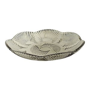 CENTRO MESA LIRICA CRISTAL ECOLOGICO D31,5XA4,5CM COR VERDE