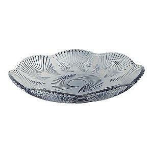 CENTRO MESA LIRICA CRISTAL ECOLOGICO D31,5XA4,5CM COR AZUL