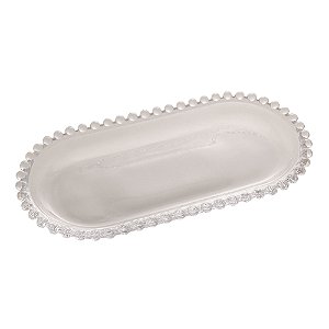TRAVESSA CRISTAL OVAL PEARL 24x12x2cm