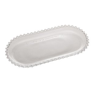 TRAVESSA CRISTAL OVAL PEARL 30x15x2cm