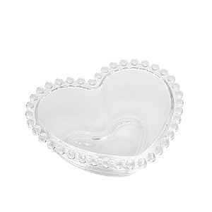 CJ 4 BOWLS CRISTAL CORAÇÃO PEARL 12x10x4cm