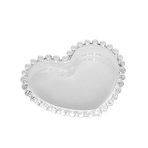 CJ 4 PRATOS CRISTAL CORAÇÃO PEARL 12x10x1cm
