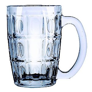 CANECA PARA CERVEJA BEER MUG EM VIDRO 380ML A12CM