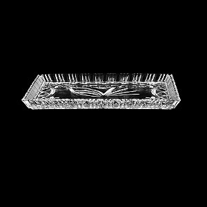 TRAVESSA DE CRISTAL JANINE ÂMBAR 29,5x19,5cm