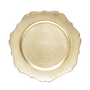 SOUSPLAT DE PLÁSTICO STAR DOURADO 33cm