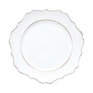SOUSPLAT DE PLÁSTICO STAR BRANCO 33cm
