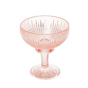 CJ 6 TAÇAS CRISTAL P/SOBREMESA QUEEN ROSA 260ml