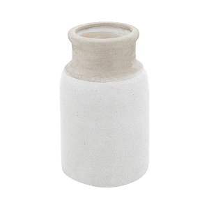 VASO DECORATIVO PORCELANA MARFIM 10x15cm