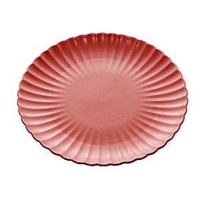 PRATO PORCELANA NÓRDICA VERMELHO MATT 26x3cm