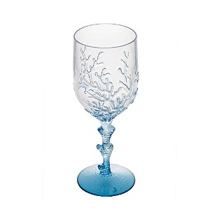 CJ 6 TAÇAS ACRÍLICO CORAL AZUL 450ml