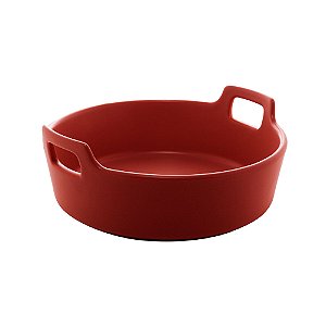 TRAVESSA PORCELANA NÓRDICA VERMELHO MATT 22x9cm