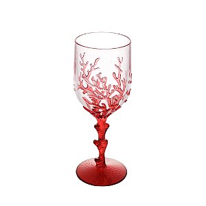 CJ 6 TAÇAS ACRÍLICO CORAL VERMELHO 450ml