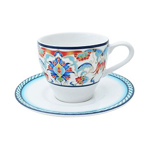 JG PARA CAFE TUNISIA 12 PECAS EM PORCELANA 140ML