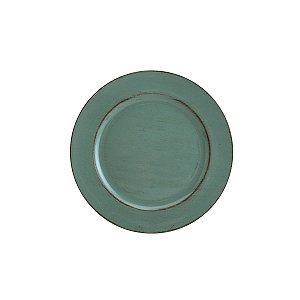 SOUSPLAT PATINADO DE PLÁSTICO OPALA VERDE 33cm