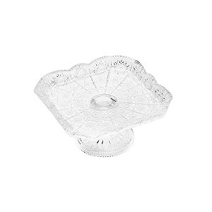 FRUTEIRA DE CRISTAL C/PÉ STARRY 17,5X9,5CM