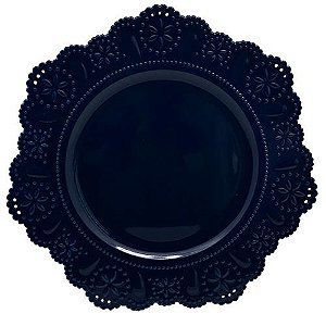 SOUSPLAT RENDA EM PLASTICO D33CM COR AZUL