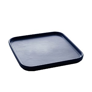 CJ 3 PETISQUEIRAS PORCELANA QUADRADA NÓRDICA AZUL 15x15x2cm