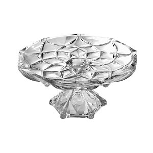 PRATO BOLO BRUXELAS COM PE EM CRISTAL ECOLOGICO D31XA15CM