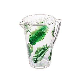 JARRA ACRÍLICO C/TAMPA LEAF VERDE 2,9l