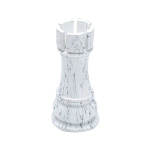 TORRE DECORATIVA DE POLIRESINA MARFIM 9,5x20cm