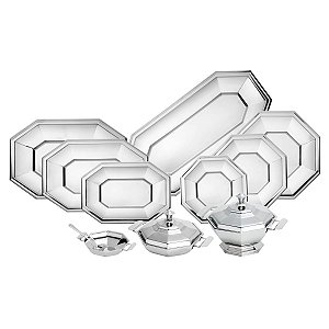 BAIXELA DE AÇO INOX OCTOGONAL 11PC