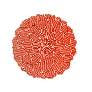 PRATO RASO PORCELANA DAISY CORAL 27cm