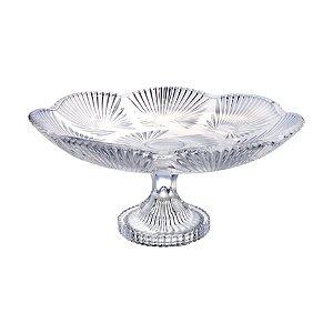 PRATO BOLO LIRICA COM PE EM CRISTAL ECOLOGICO D31,5XA15CM