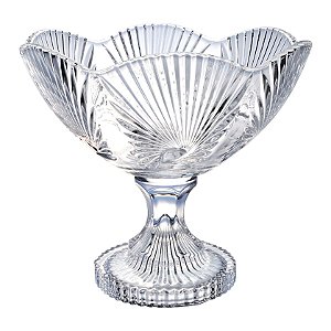 CENTRO DE MESA LIRICA COM PE EM CRISTAL ECOLOGICO D25XA22CM