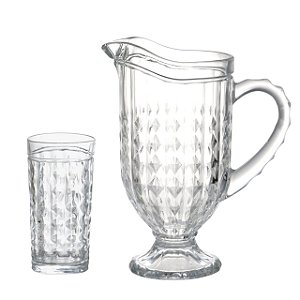 JG REFRESCO FILIPA 7 PECAS EM CRISTAL ECOLOGICO 1L+6X330ML