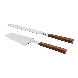 CJ 2 PCS DE AÇO INOX P/BOLO