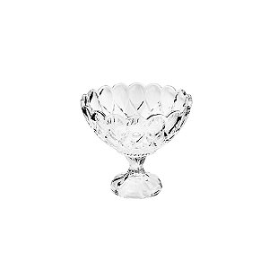 CENTRO DE MESA DE CRISTAL ECOLÓGICO C/PÉ ANGEL TRANSPARENTE 21,5X19cm