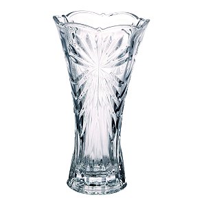 VASO FLORERO ACINTURADO EM CRISTAL ECOLOGICO D13XA24CM