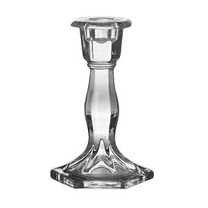 CASTIÇAL EM VIDRO D10XA15CM