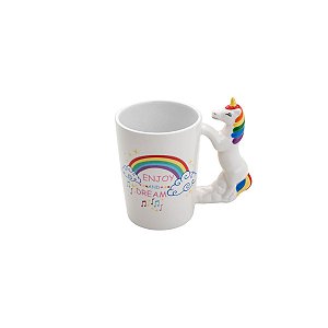 CANECA DE CERÂMICA UNICÓRNIO 350ml