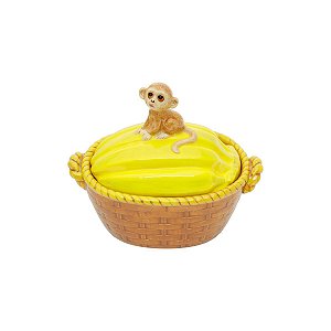 POTE DE CERÂMICA BANANA 19,5X12,5X16,5cm