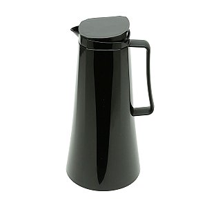 GARRAFA TÉRMICA DE PLÁSTICO C/GATILHO KATE PRETA 1L